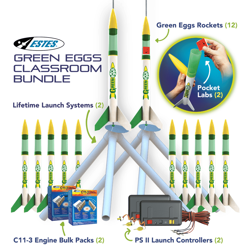Estes Green Eggs Classroom Kit with Voyager 2